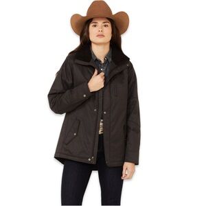 Ariat Women’s R.E.A.L. Solid Grizzly Poly-Fill Canvas Jacket Size Large